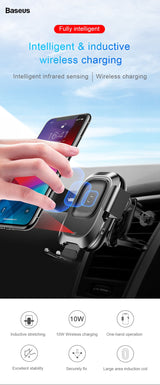 Baseus Premier 2 in 1 Wireless Mounted Car Charger